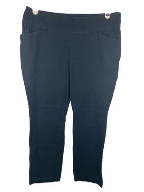 Lee Slim Fit Mid Rise Navy Stretch Pull-On Pants Women’s Size 16